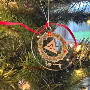 Triangle unique christmas ornament homemade